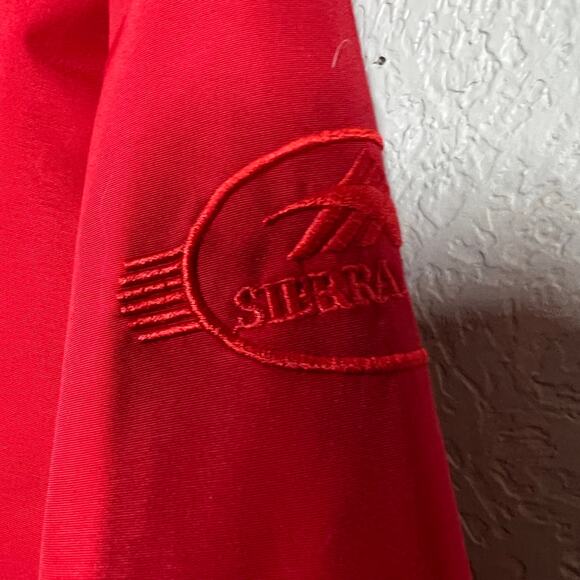 Sierra Sport Winter Coat Jacket Full Zip Lined Red Blue Zip Pocket - L - Picture 4 of 8